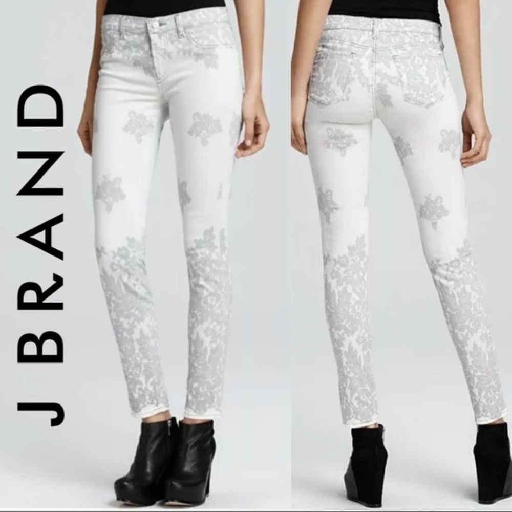 J Brand 801 Printed Powerstretch Engineered Lace